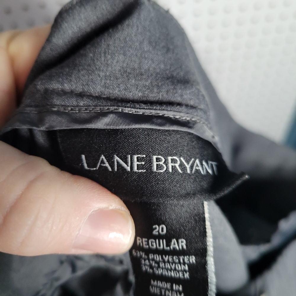 Lane Bryant gray dress pants with ankle hem‎ size 20 - Picture 3 of 4